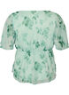 Gebl&uuml;mte Chiffonbluse mit kurzen &Auml;rmeln, Gr&uuml;n, Packshot image number 1