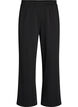 Hoch taillierte Sweatpants mit weitem Bein, Schwarz, Packshot image number 0