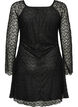 Spitzenkleid mit Trompeten&auml;rmeln und A-Linie, Schwarz, Packshot image number 1