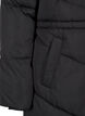 Mittellange Pufferjacke mit Kapuze, Black, Packshot image number 3