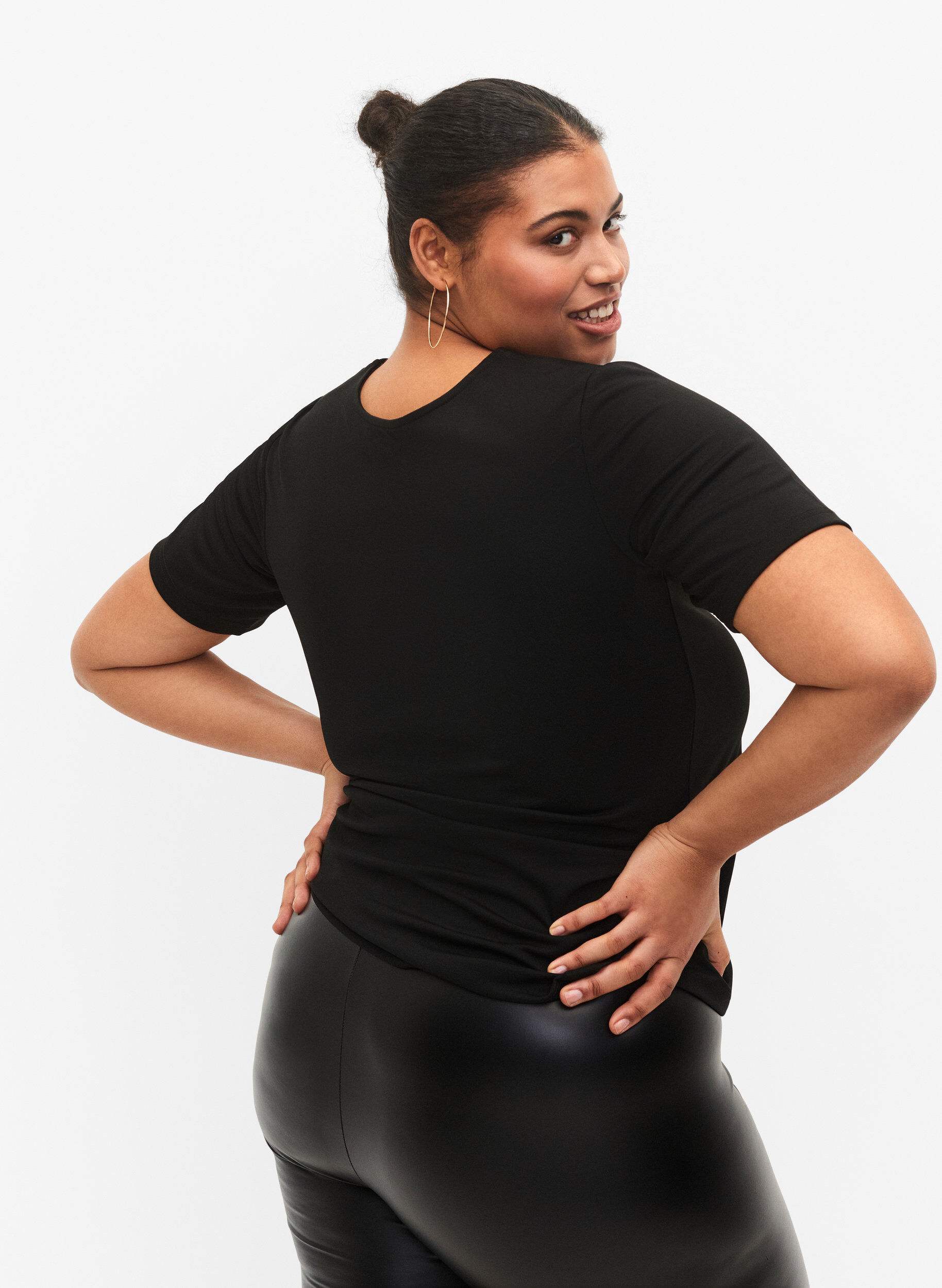 ZizziWendebluse mit Kordelzug, Black, Model image number 1