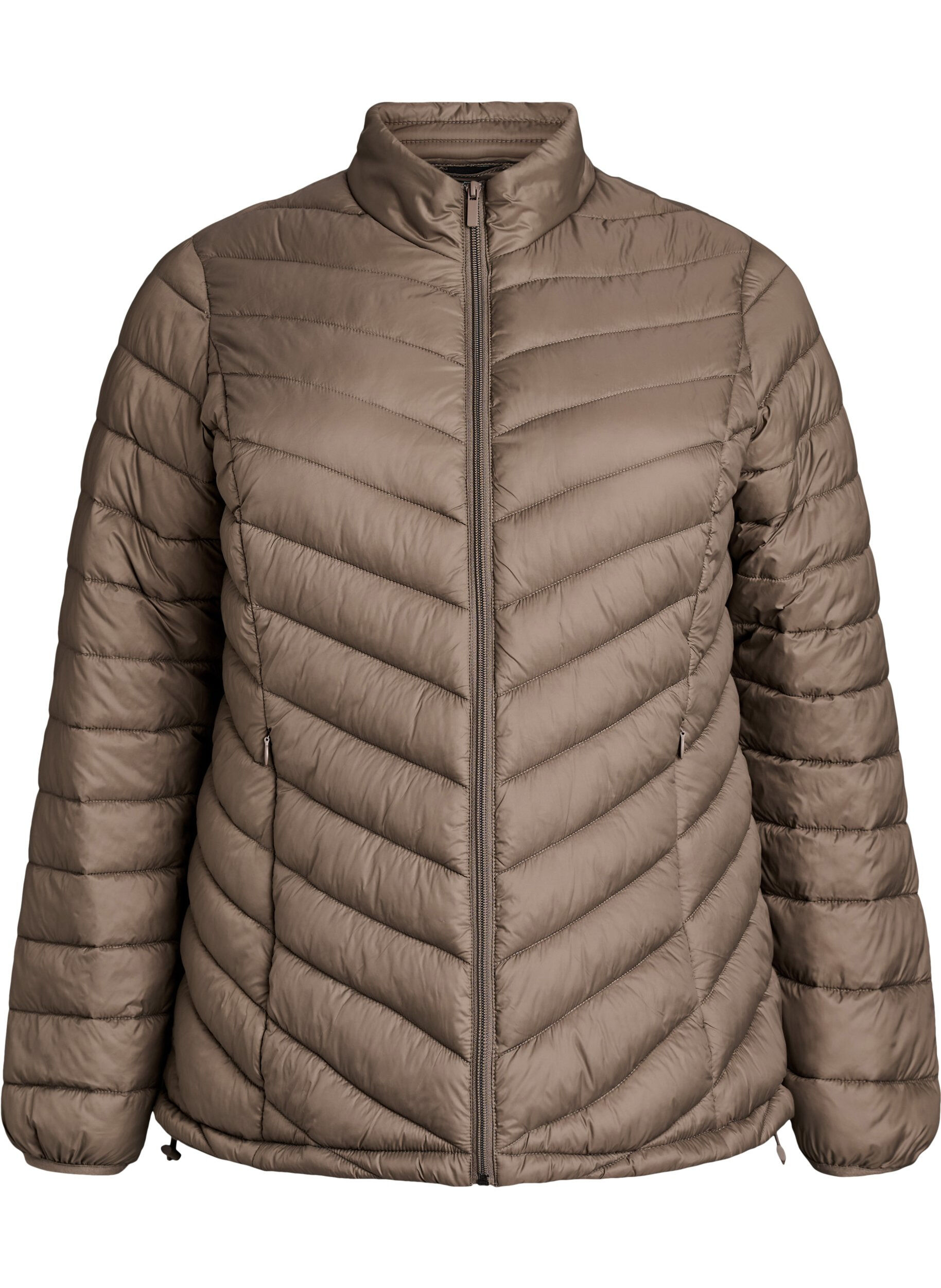 ZizziLeichte Jacke mit Taschen, Braun, Packshot image number 0