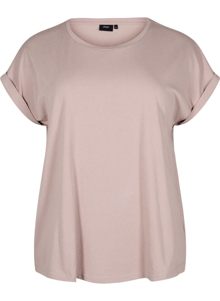 Kurz&auml;rmliges T-Shirt aus einer Baumwollmischung, Rot, Packshot image number 0