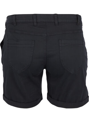 Regular Fit Shorts aus Baumwolle, Black, Packshot image number 1