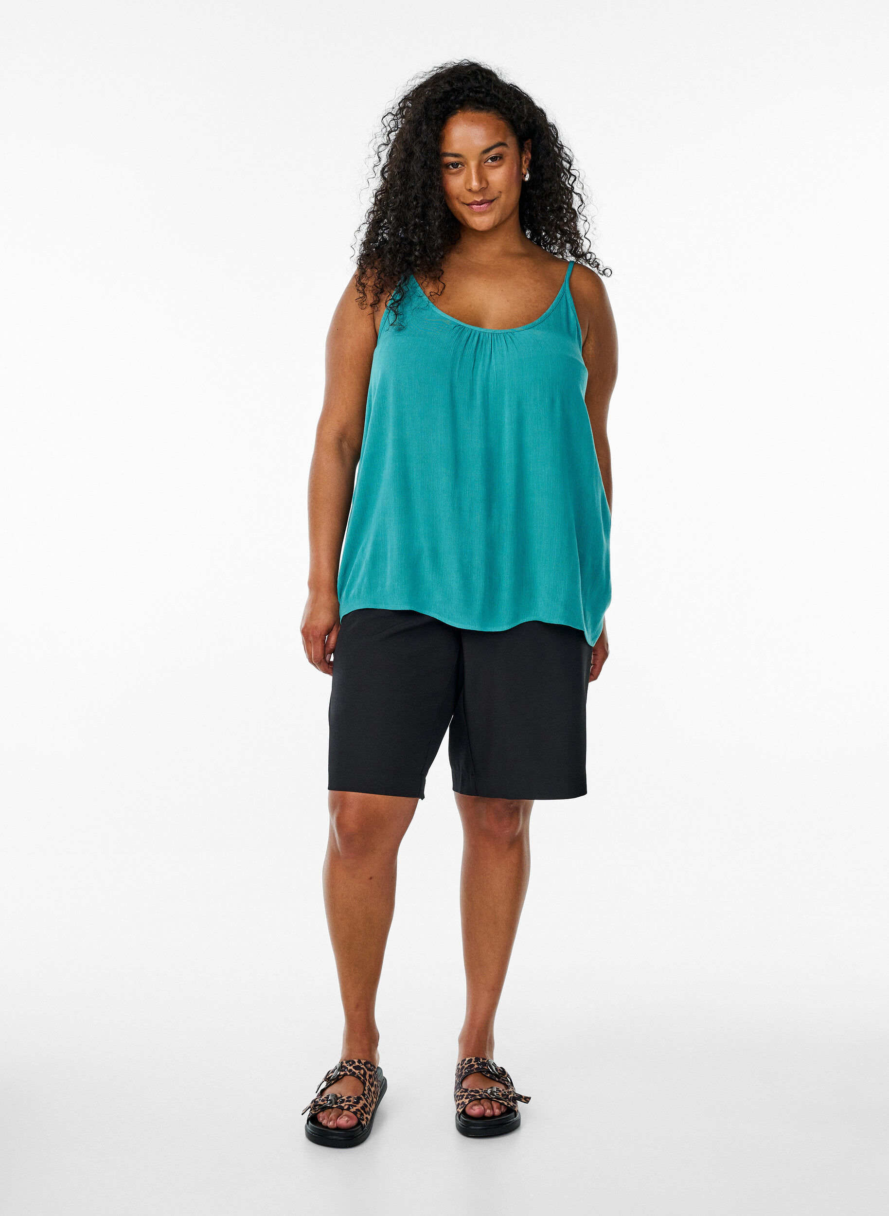 ZizziTr&auml;gertop aus Viskose, Blau, Model image number 1
