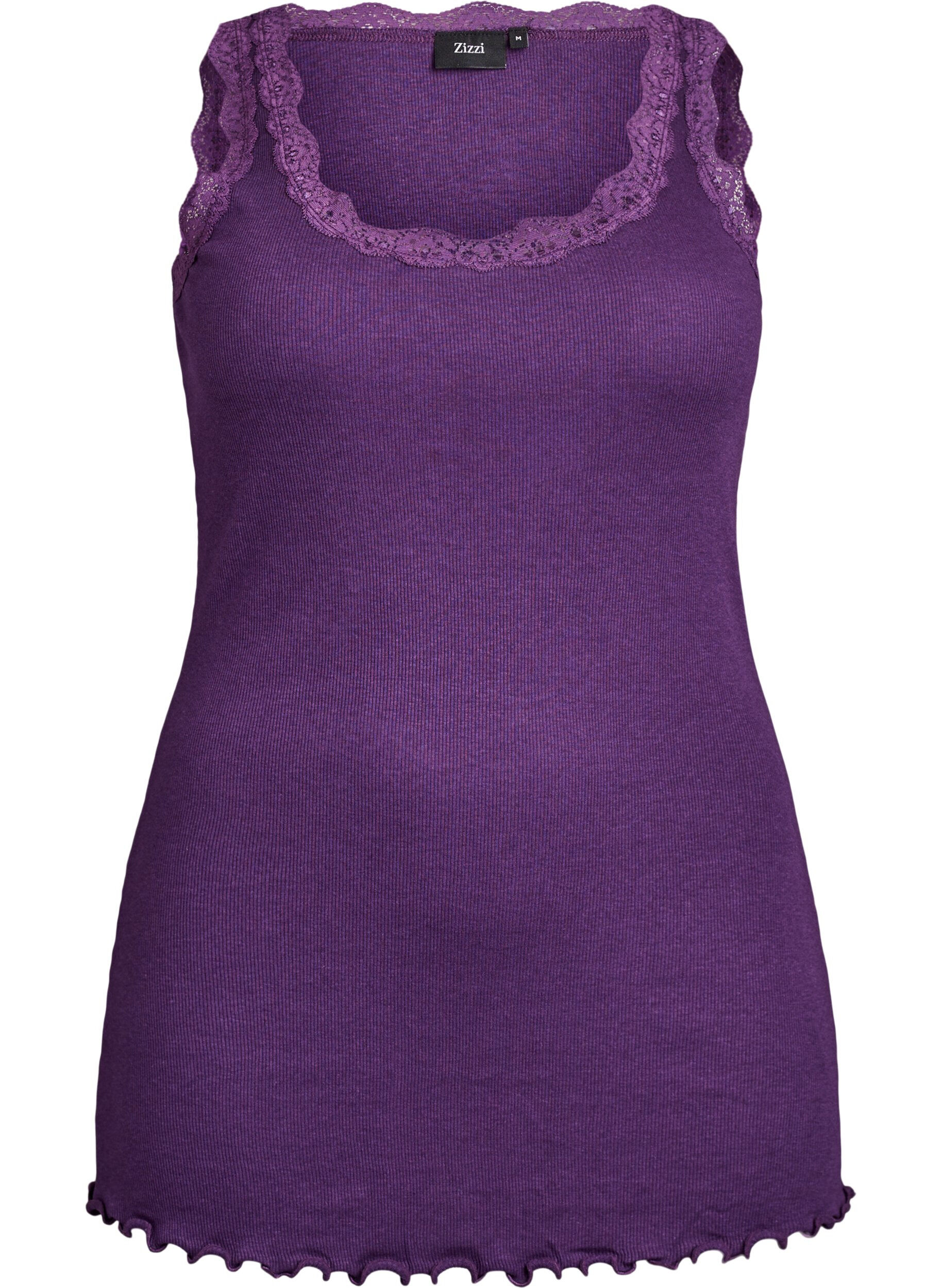 ZizziSpitzentop, Lila, Packshot image number 0