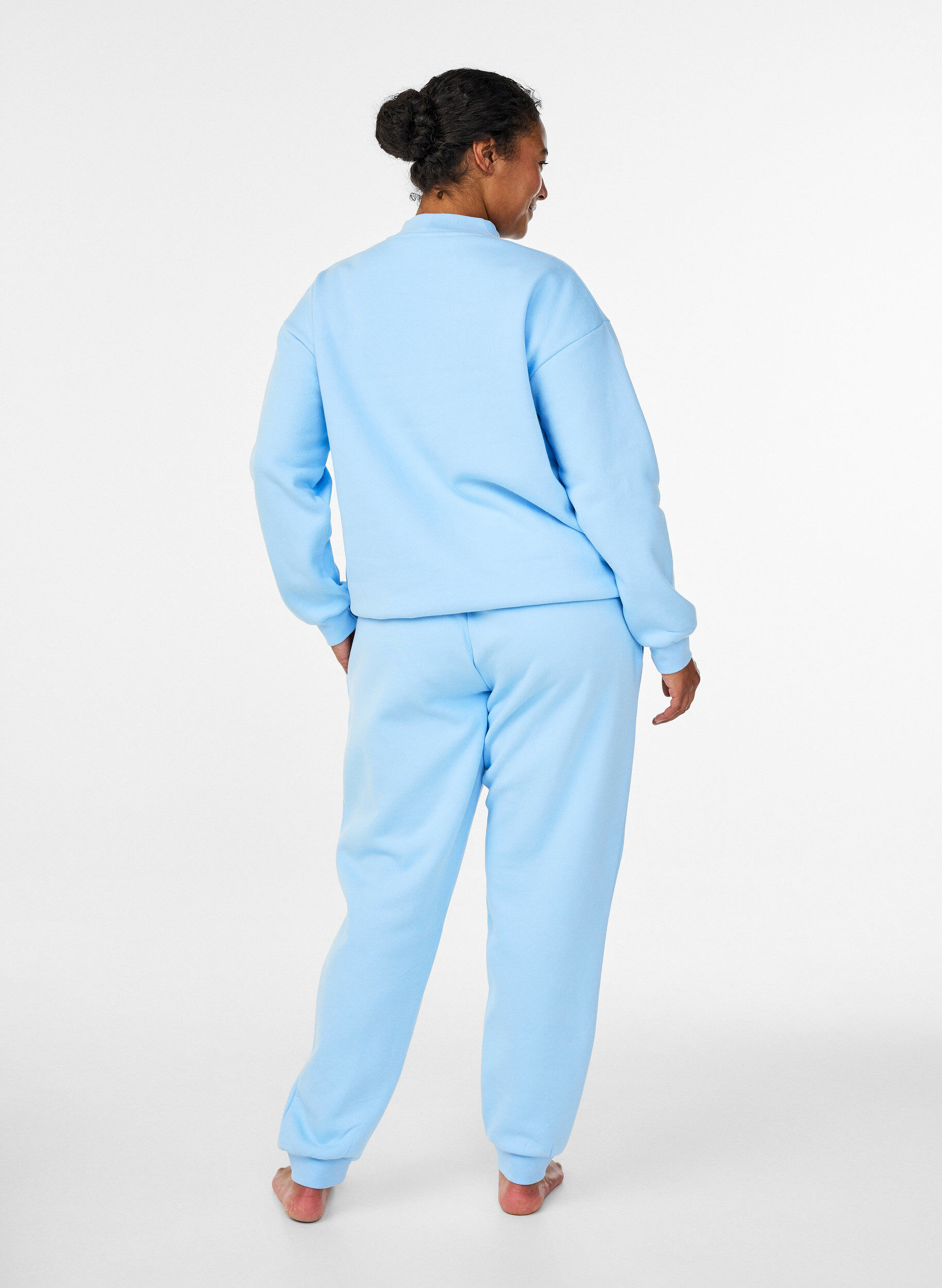 ZizziHochtaillierte Jogginghose, Blau, Model image number 1