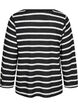 Strickjacke mit Bindebändchen, Black White stripe, Packshot image number 1