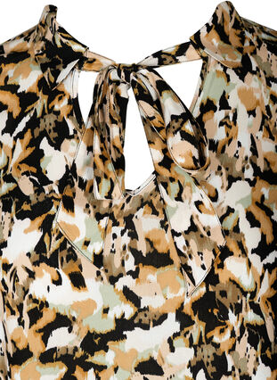 Langarm Tunika aus Viskose mit Print, Flower AOP, Packshot image number 2