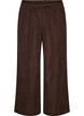 Cordhose mit weitem Bein und hoher Taille, Braun, Packshot image number 0