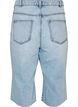Cropped Jeans mit abgenutzter Optik und offenen Kanten, Blau, Packshot image number 1
