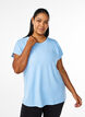 Einfarbiges Trainings-T-Shirt, Blau, Model image number 0