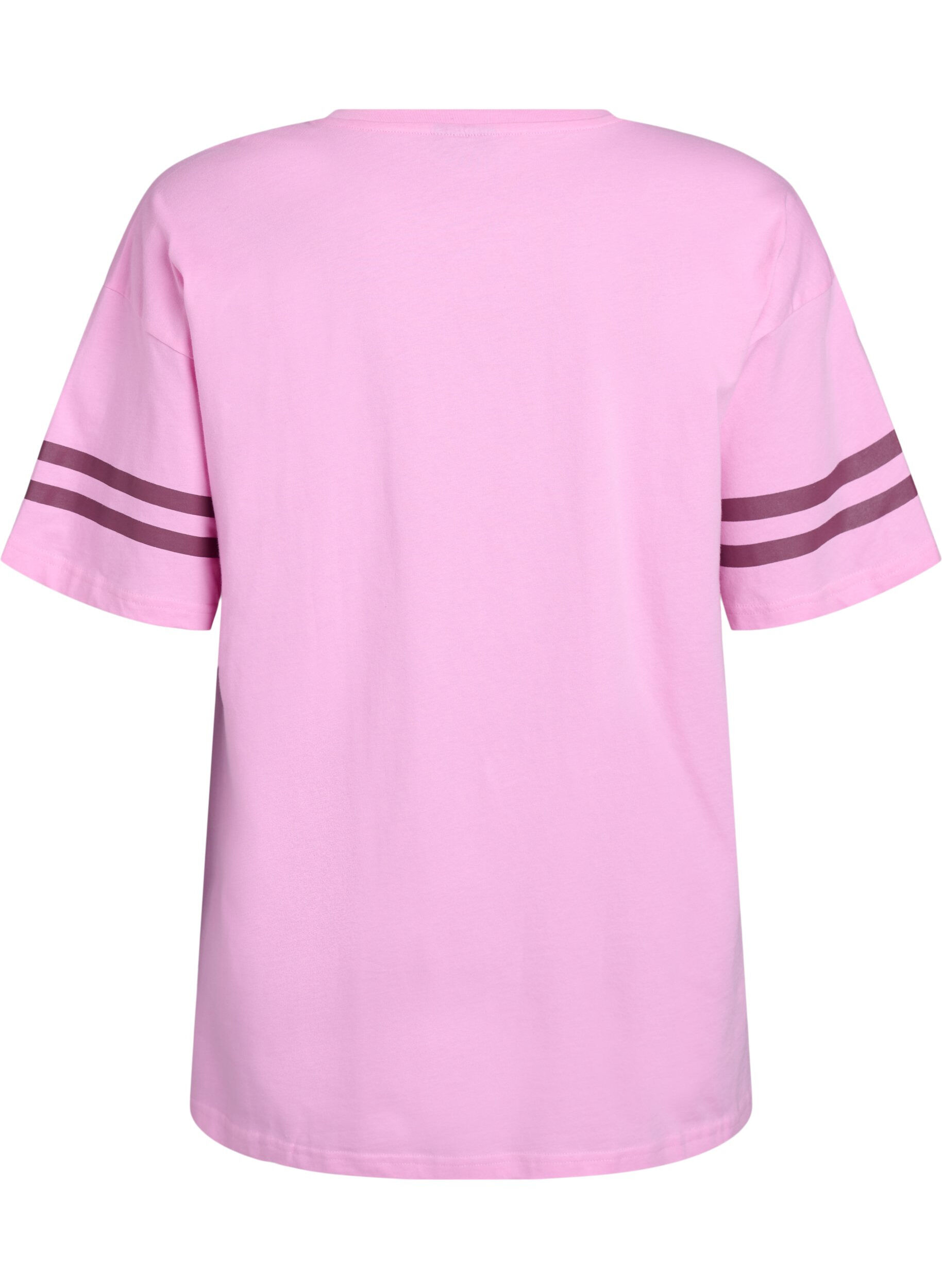 ZizziSportliches Oversize-College-T-Shirt, Pink, Packshot image number 1