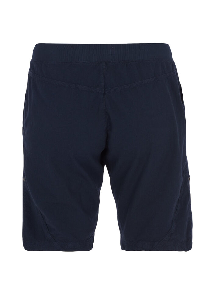 Lockere Shorts aus Baumwolle mit Taschen, Blau, Packshot image number 1