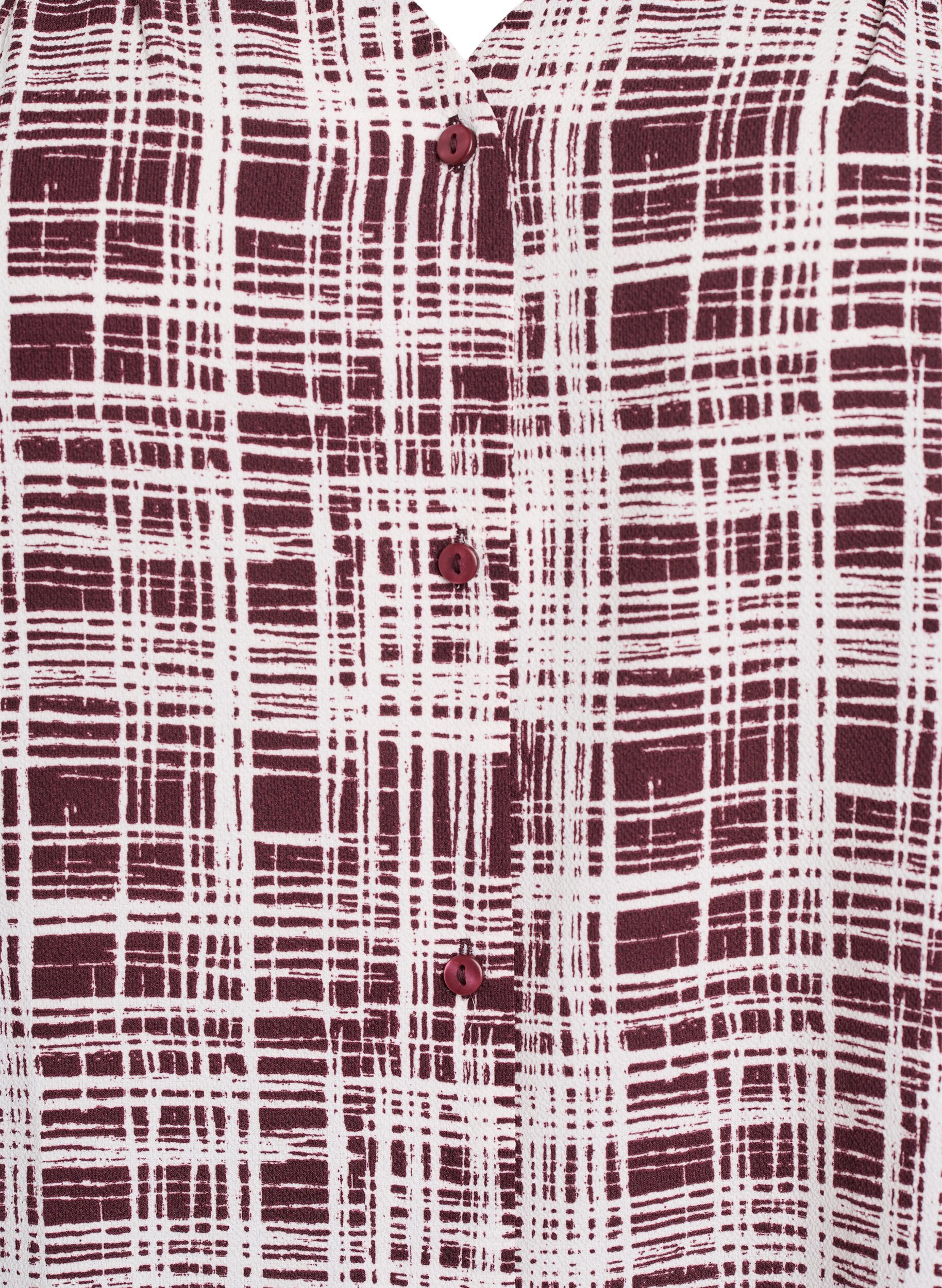 ZizziBluse mit 1/2 &Auml;rmeln, Dunkles Bordeaux, Packshot image number 2