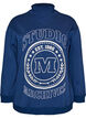 Sweatshirt mit hohem Kragen und sportlichem Frontmotiv, Blau, Packshot image number 0