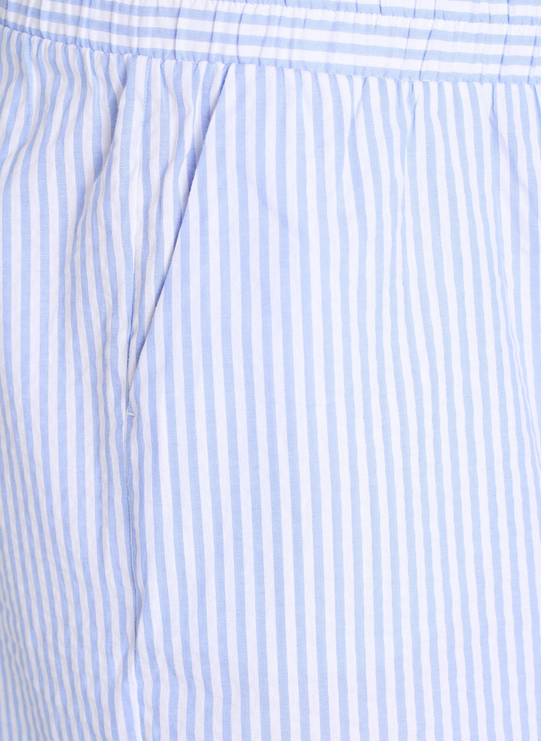 ZizziFLASH - Kurze Hosen mit Streifen und hoher Taille, Blau, Packshot image number 2