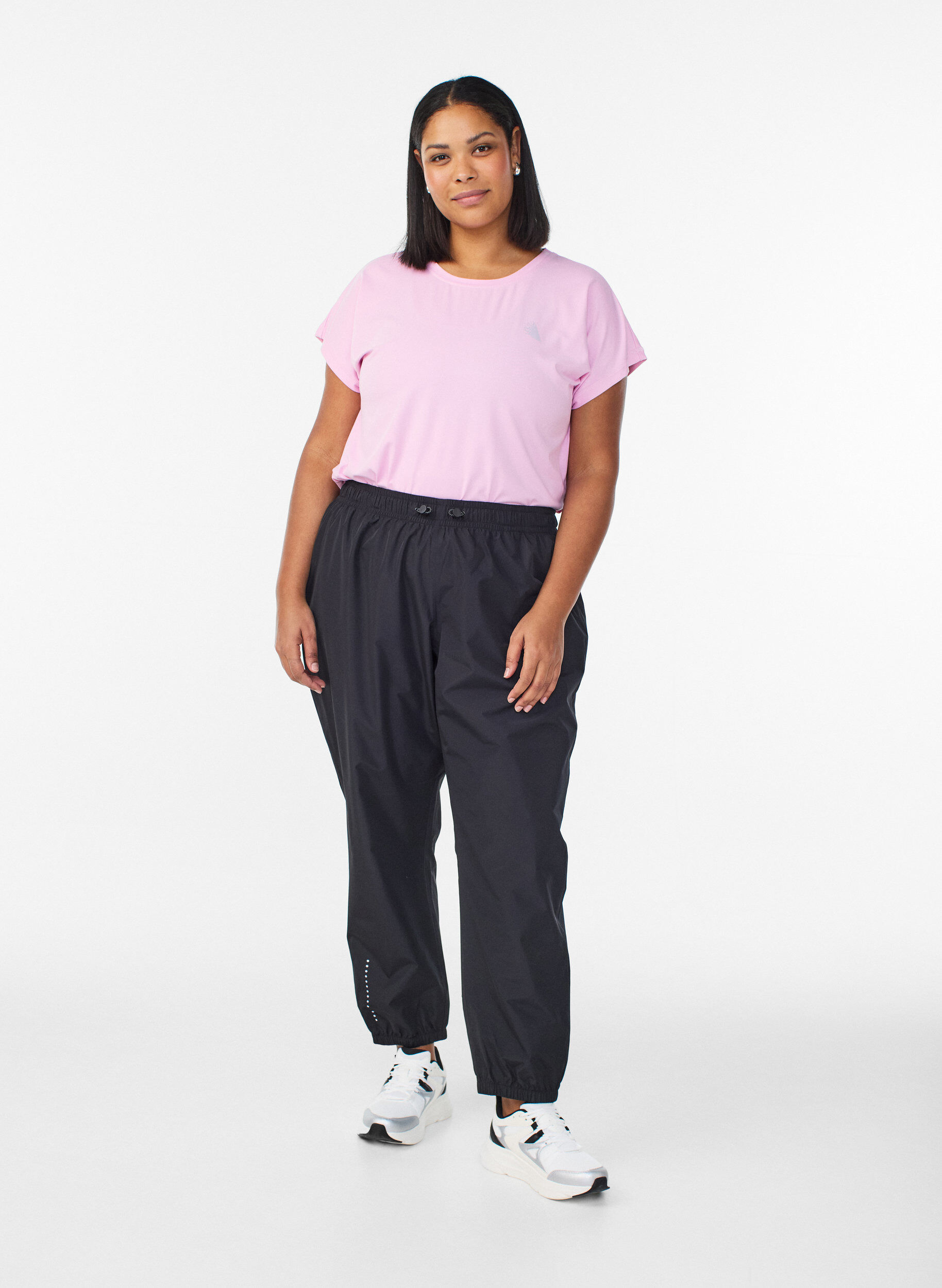 ZizziRegenhose mit Reflektoren, Schwarz, Model image number 1