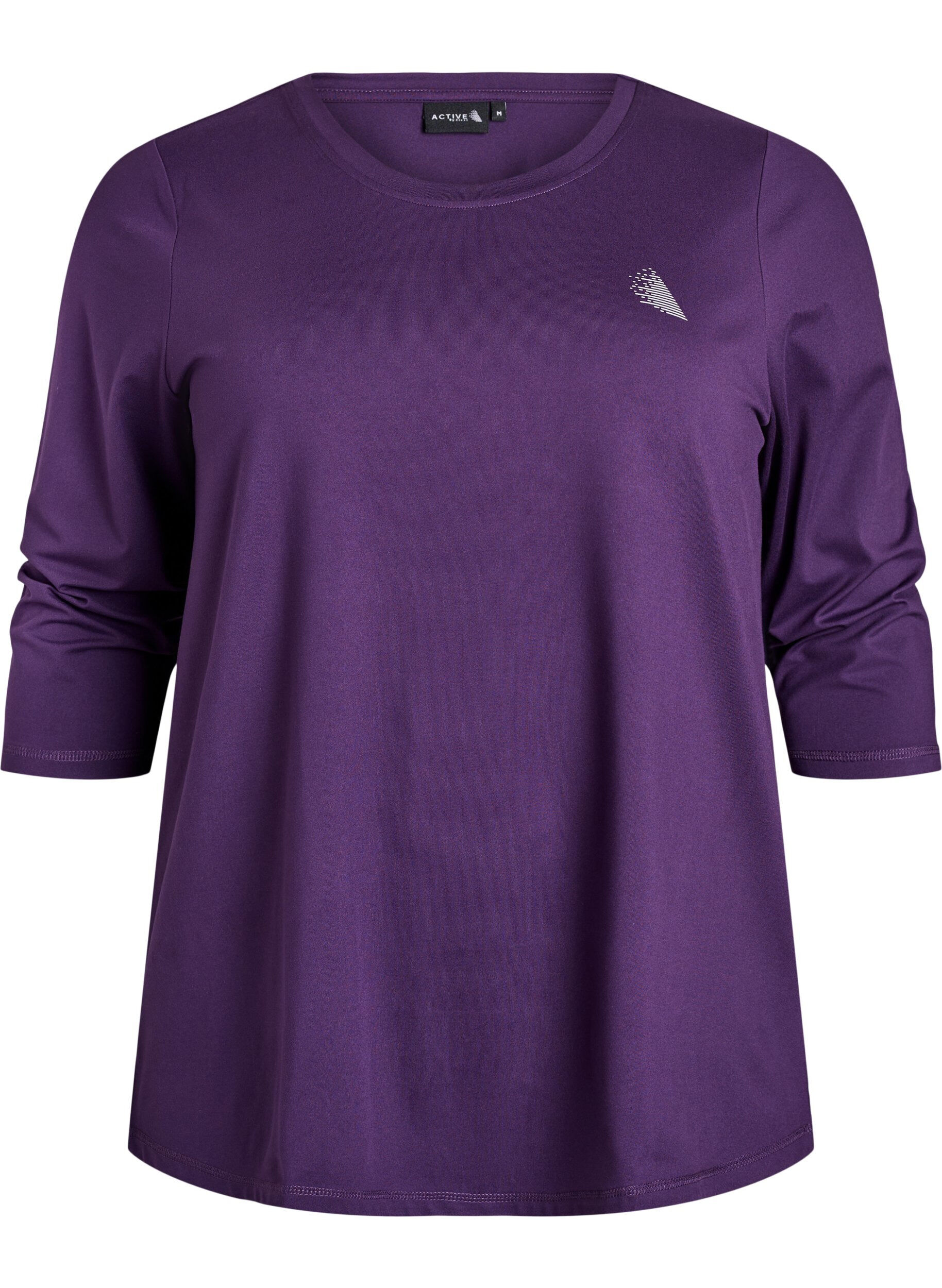 ZizziTrainingsshirt mit 3/4-&Auml;rmeln, Lila, Packshot image number 0