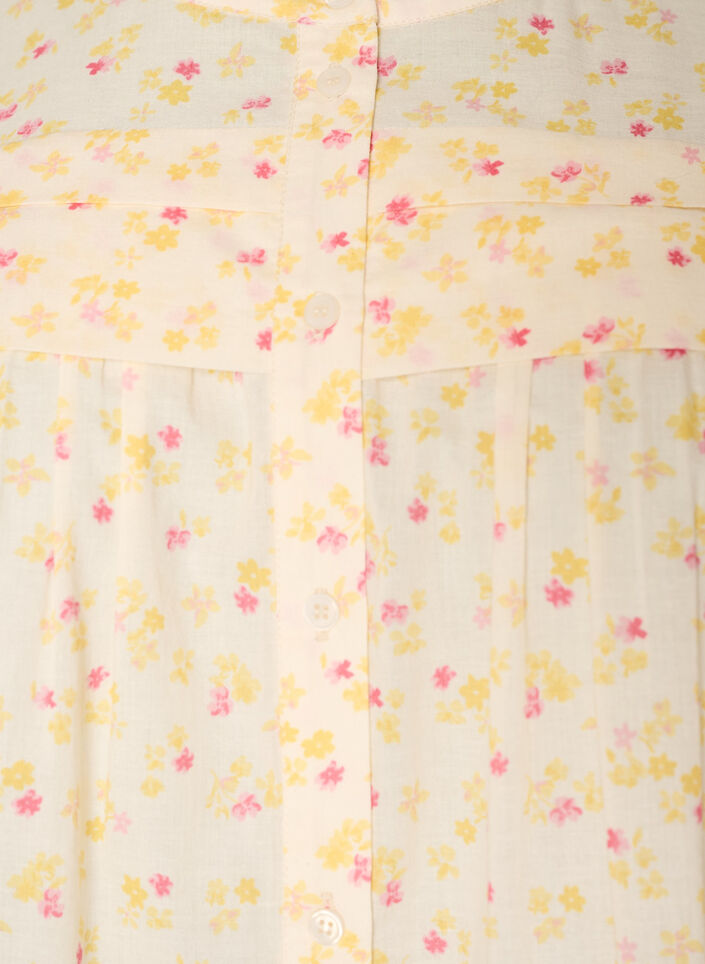 &Auml;rmellose Hemdbluse in A-Linie aus Baumwolle, Gelb, Packshot image number 2