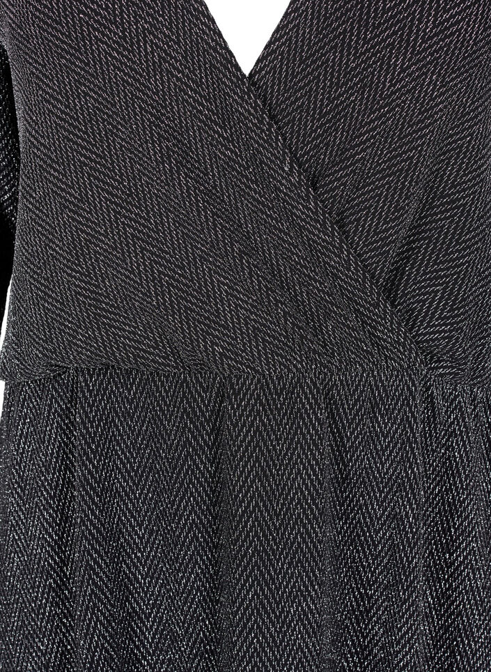 Glitzerkleid mit Zickzackmuster, Silver ZigZagShimmer, Packshot image number 2