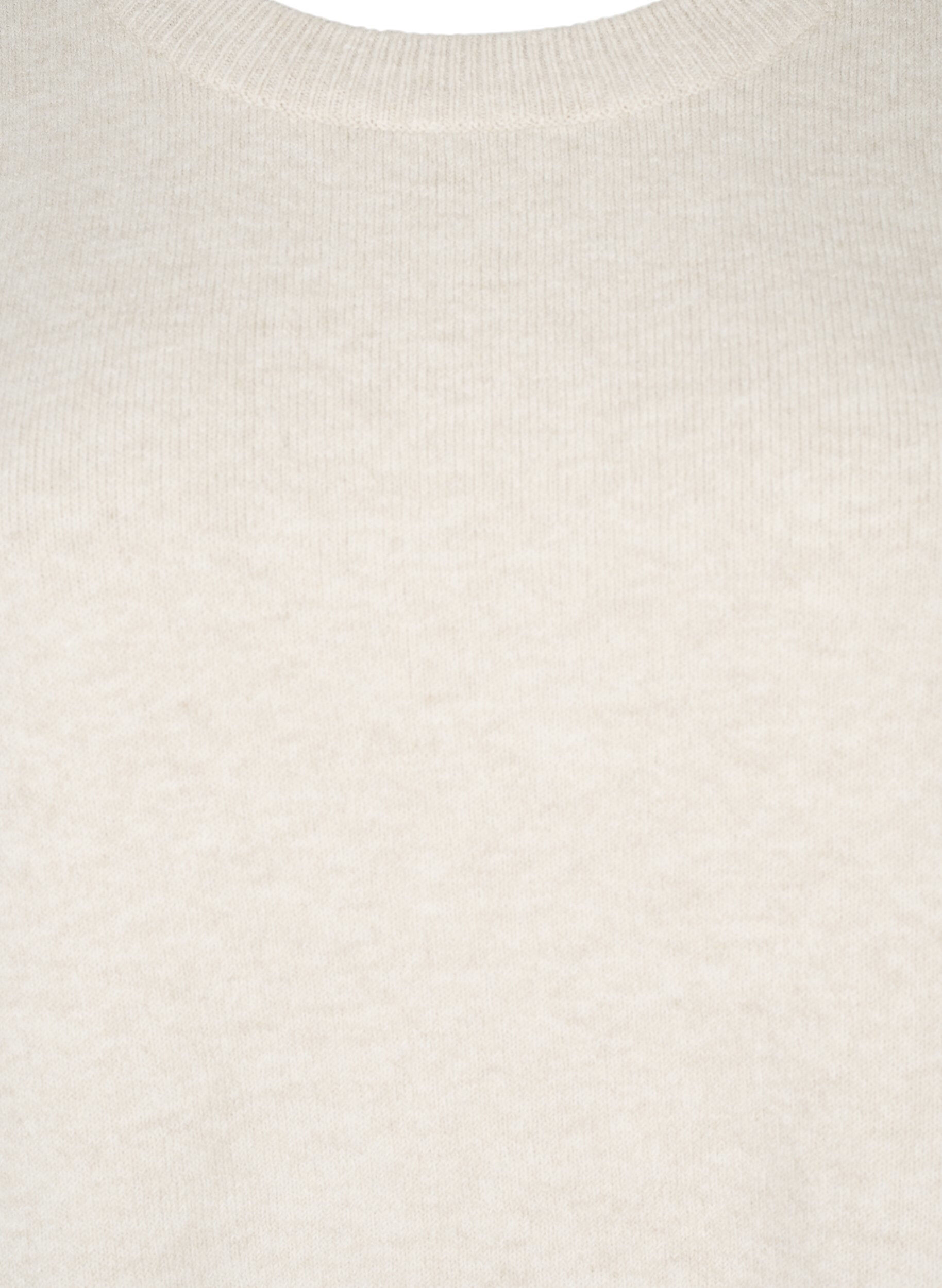 ZizziLangarmpullover mit Rundhalsausschnitt	, Pumice Stone Mel., Packshot image number 2