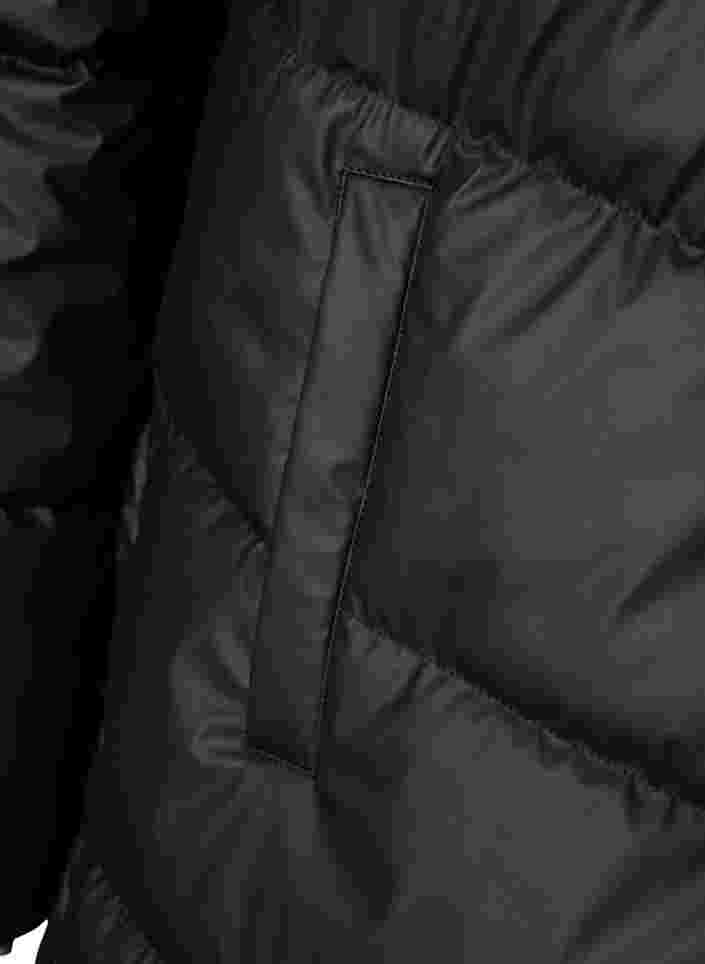 Wasserabweisende Winterjacke mit abnehmbarer Kapuze, Black, Packshot image number 3