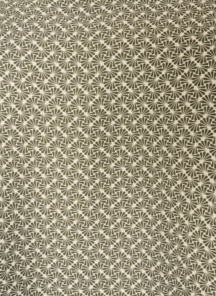Gemusterte Bluse aus Viskose mit 3/4-&Auml;rmeln, Gr&uuml;n, Packshot image number 2