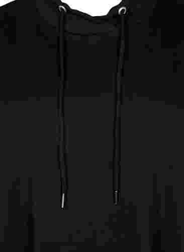 Langarm Tunika mit Kordelzug, Black, Packshot image number 2