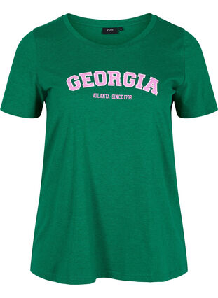 Baumwoll-T-Shirt mit Aufdruck, Jolly Green Georgia, Packshot image number 0