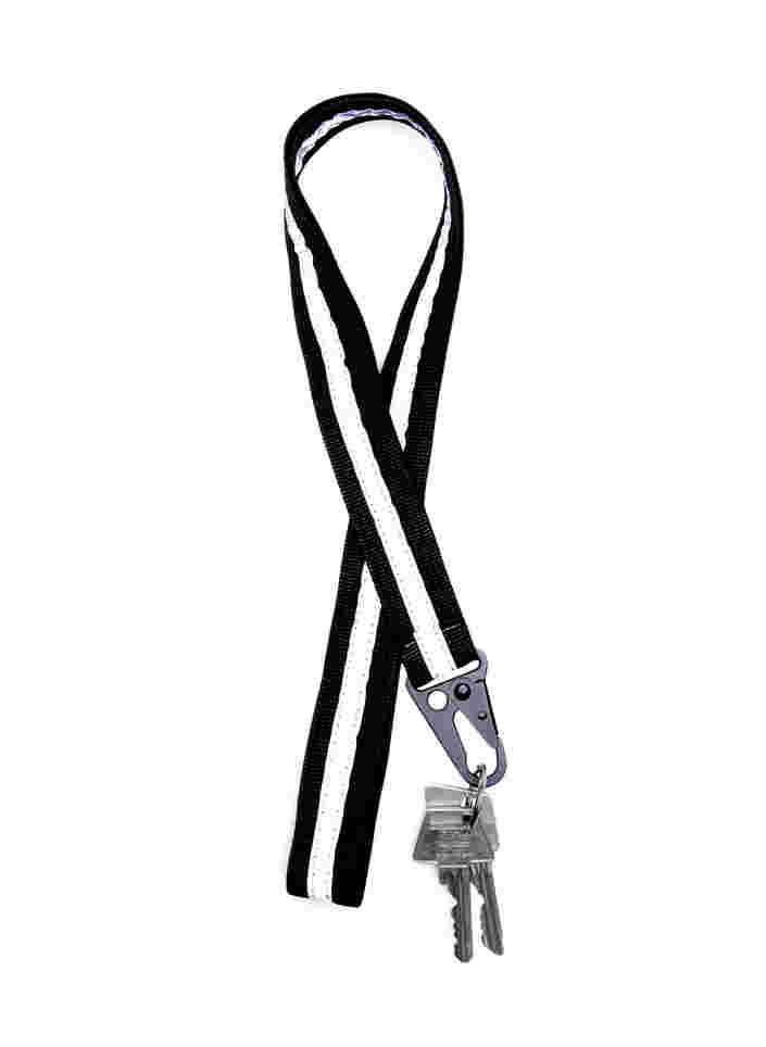 Reflektierender Schlüsselanhänger, Black, Packshot image number 1