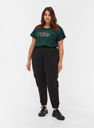 T-Shirt aus Bio-Baumwolle mit Rundhals, Ponderosa Pine, Model image number 3