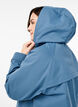 Kurze Frühlingsjacke mit abnehmbarer Kapuze, Blau, Model image number 3
