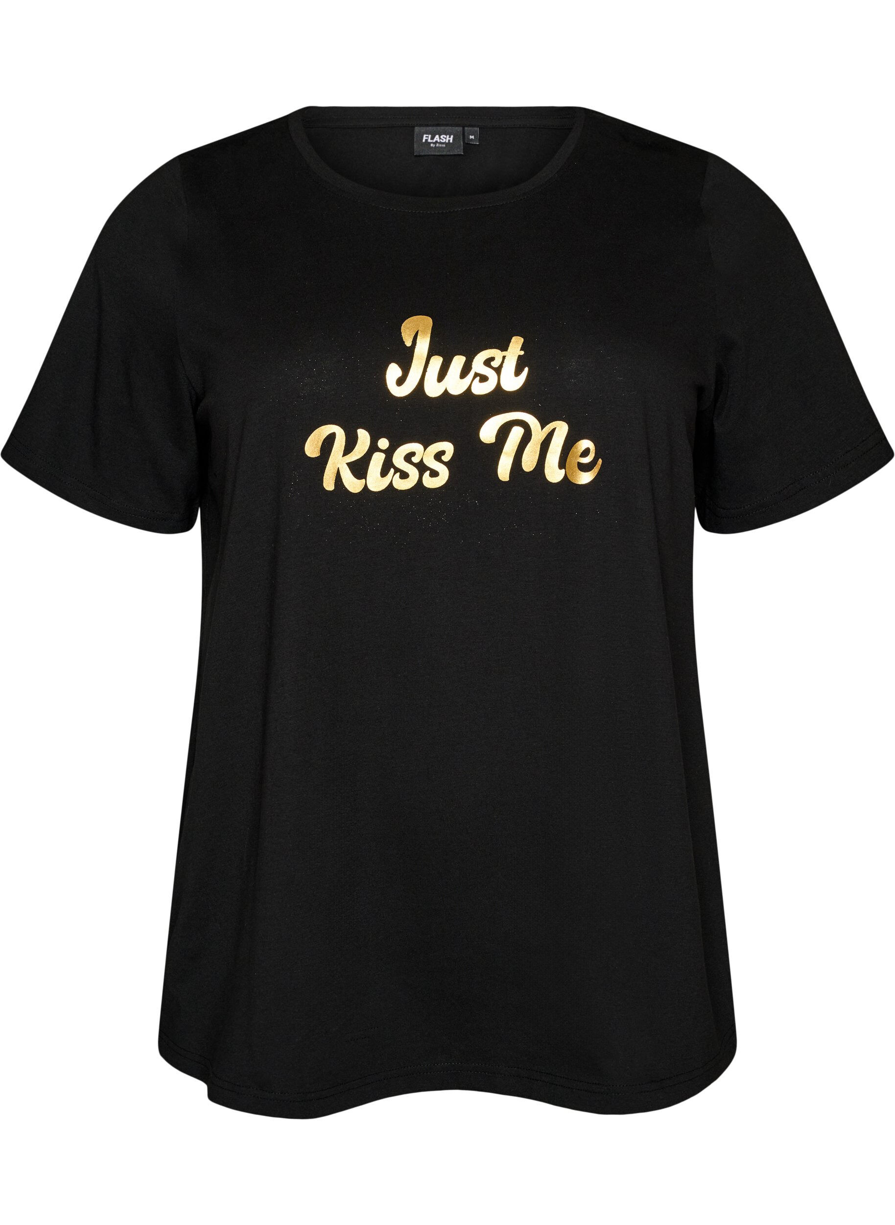 ZizziT-Shirt mit Print, Schwarz, Packshot image number 0