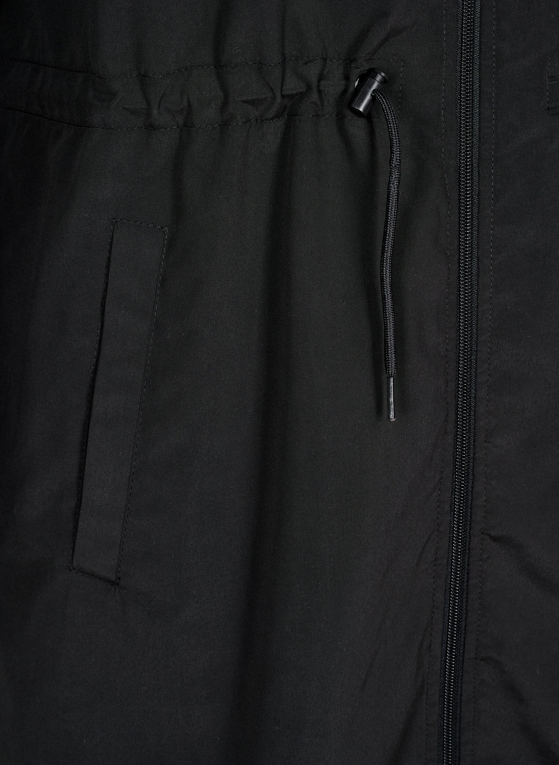 ZizziFLASH - Leichter Parka mit Kapuze, Schwarz, Packshot image number 3