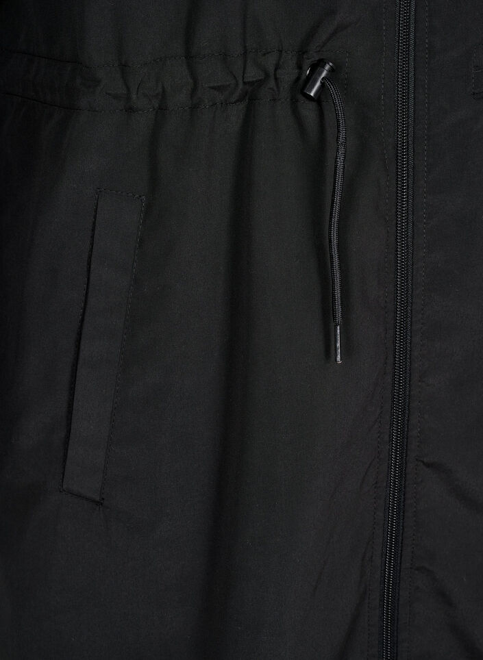 FLASH - Wasserabweisender Parka mit Kapuze, Schwarz, Packshot image number 3