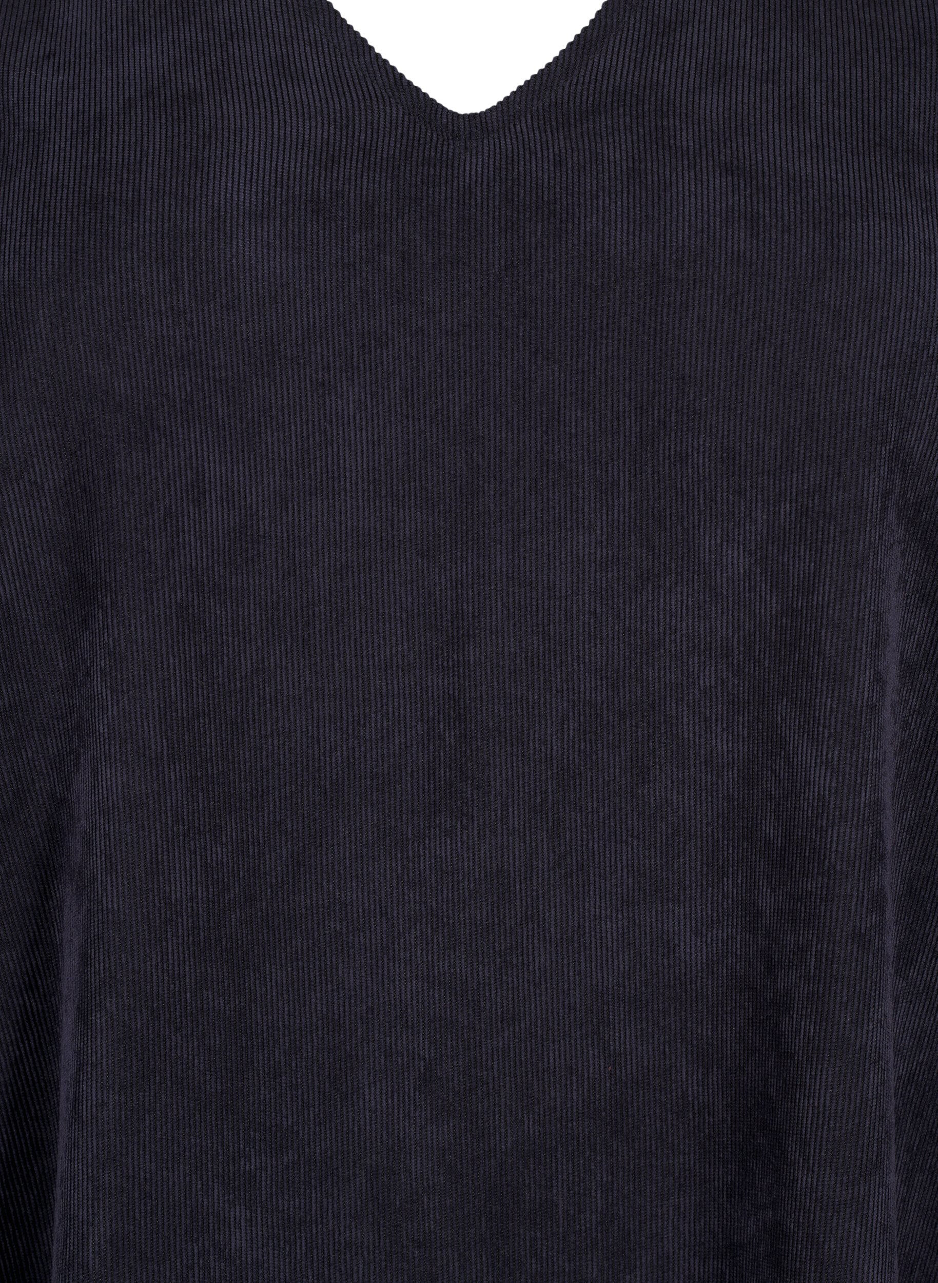 ZizziKurzes Samtkleid mit Taschen, Black, Packshot image number 2