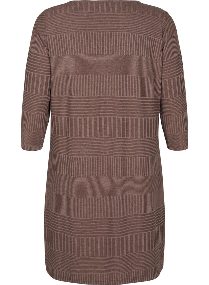 Kleid mit 3/4-Ärmeln und Streifenmuster, Ch. Martini Mel., Packshot image number 1