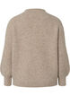 Gemusterter Strickpullover mit Rollkragen, Simply Taupe Mel., Packshot image number 1