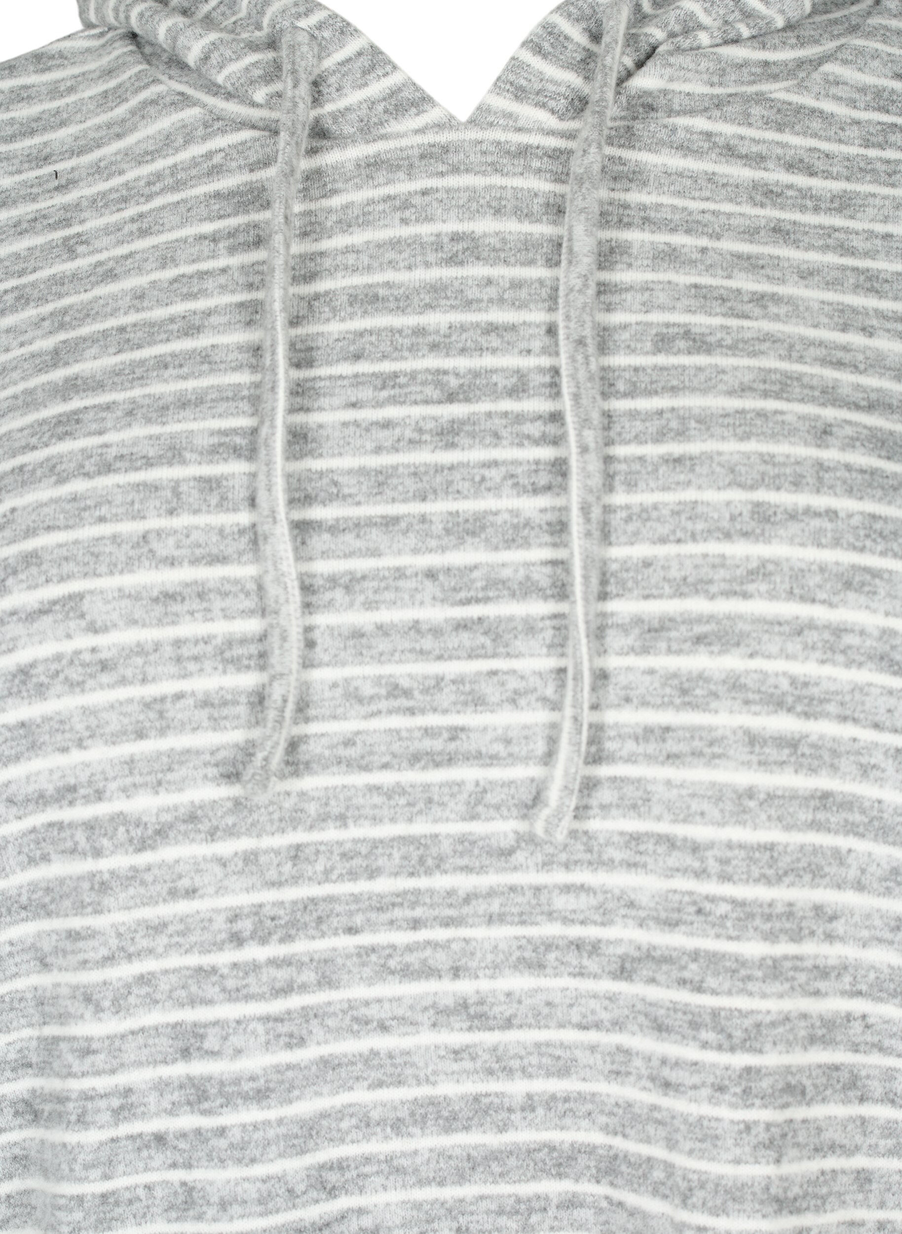 ZizziLockerer Hoodie mit Streifen, DGM Stripe, Packshot image number 2