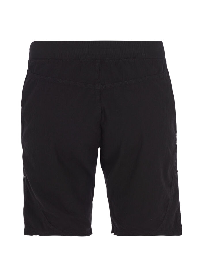 Lockere Shorts aus Baumwolle mit Taschen, Schwarz, Packshot image number 1
