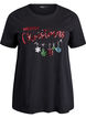 Weihnachts-T-Shirt aus Bio-Baumwolle, Schwarz, Packshot image number 0
