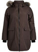 Wasserdichter Parka mit Kapuze, Braun, Packshot image number 0