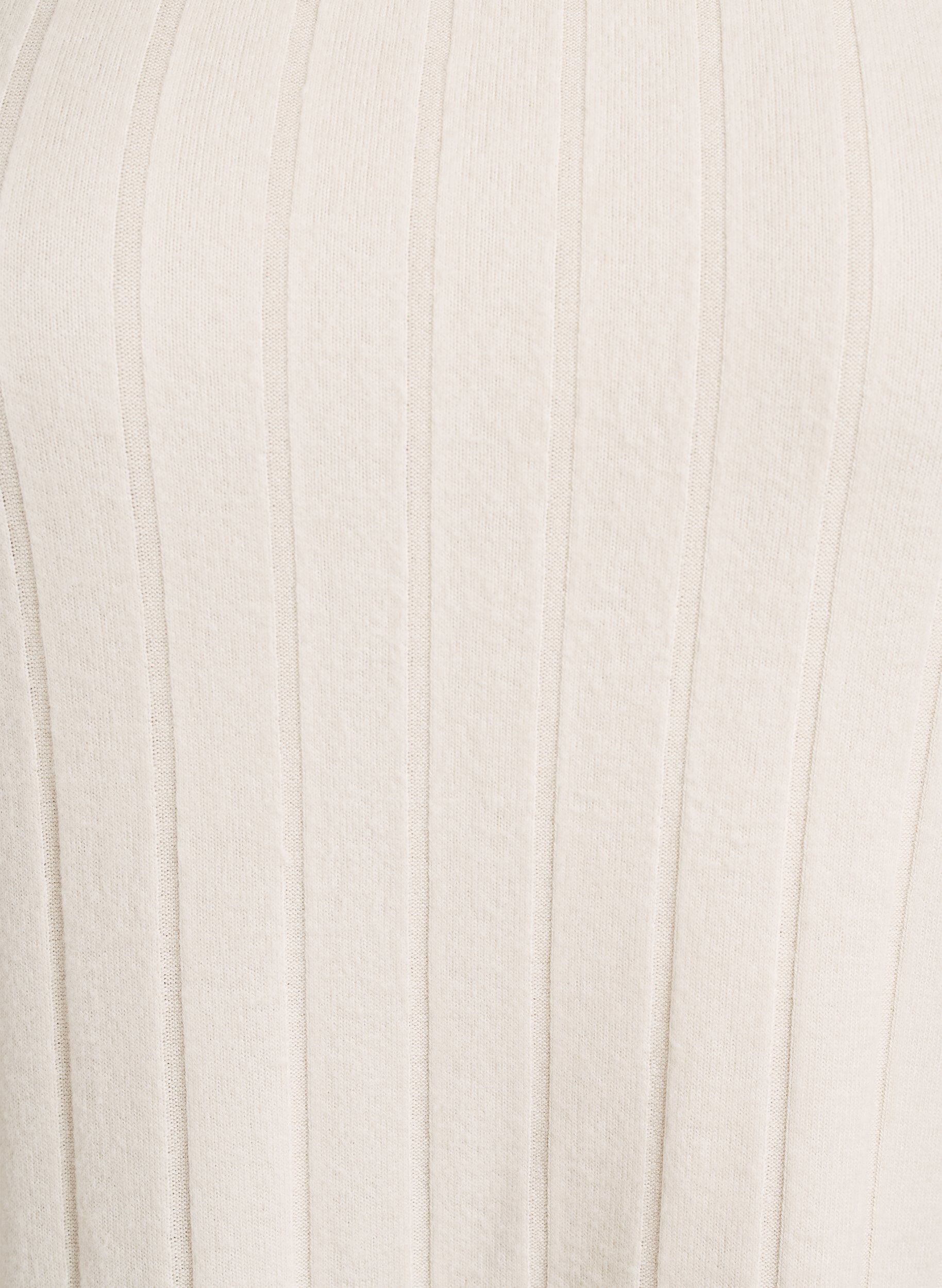 ZizziBluse aus Jersey mit eckigem Ausschnitt und Rippstruktur, Beige, Packshot image number 2