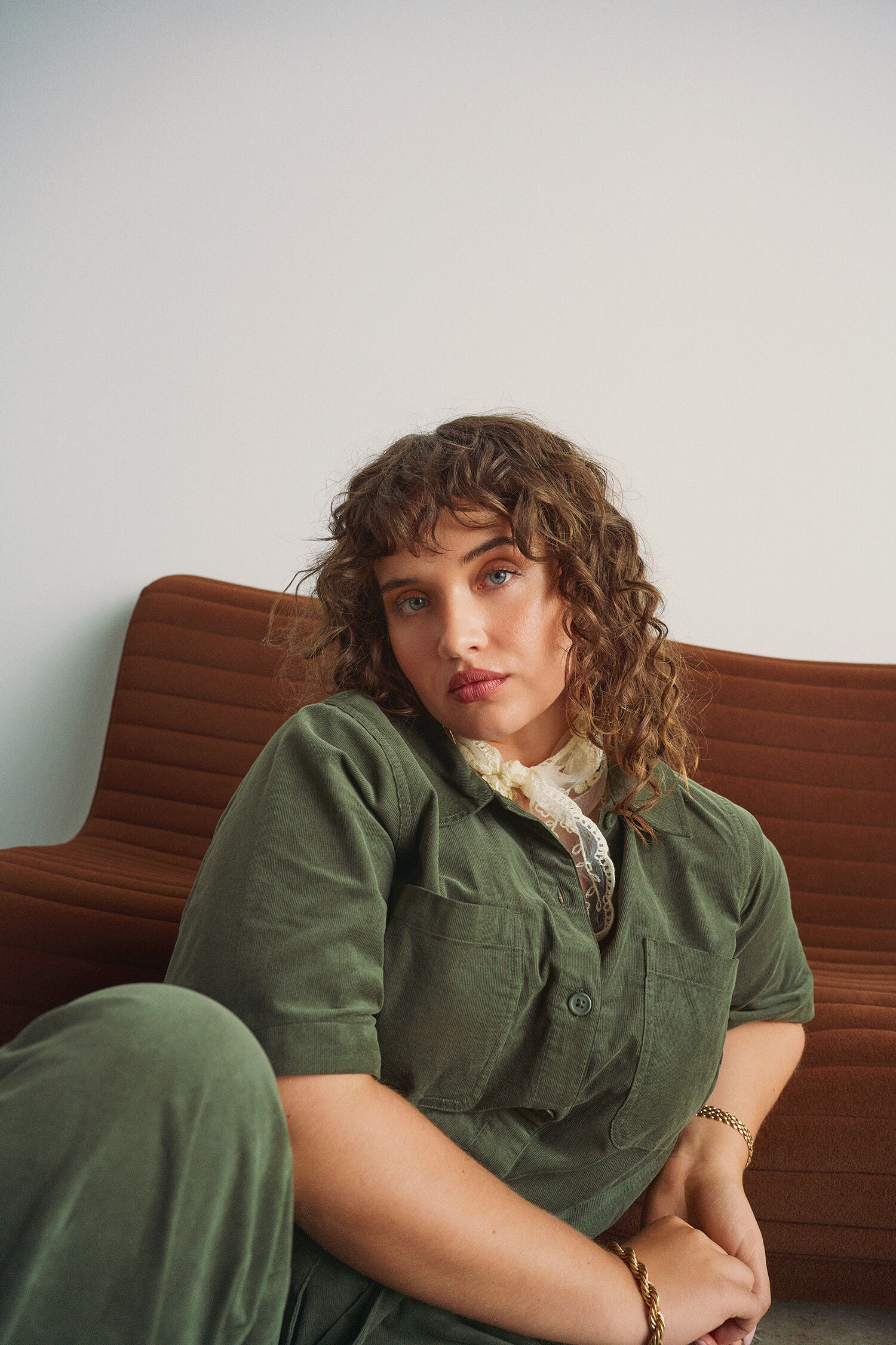 ZizziJumpsuit aus Baumwollflanell, , Model