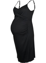 Schwangerschaftskleid aus Ripp, Black, Packshot
