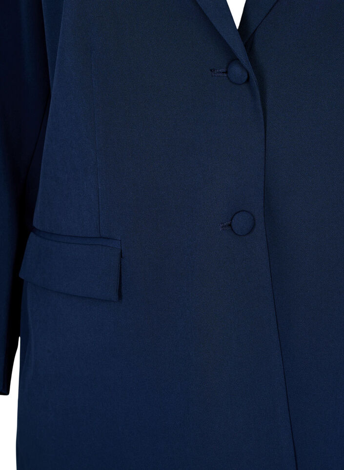Klassischer Blazer mit Knopfverschluss, Blau, Packshot image number 2