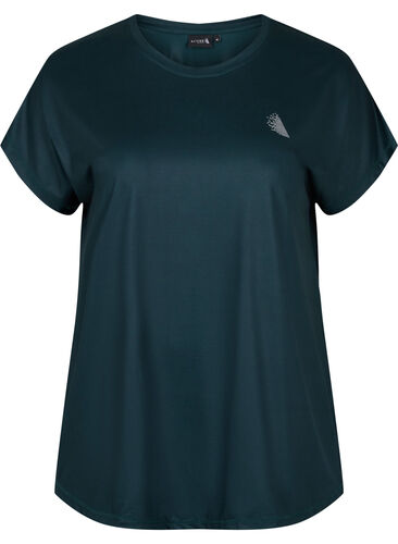 Einfarbiges Trainings-T-Shirt, Scarab, Packshot image number 0