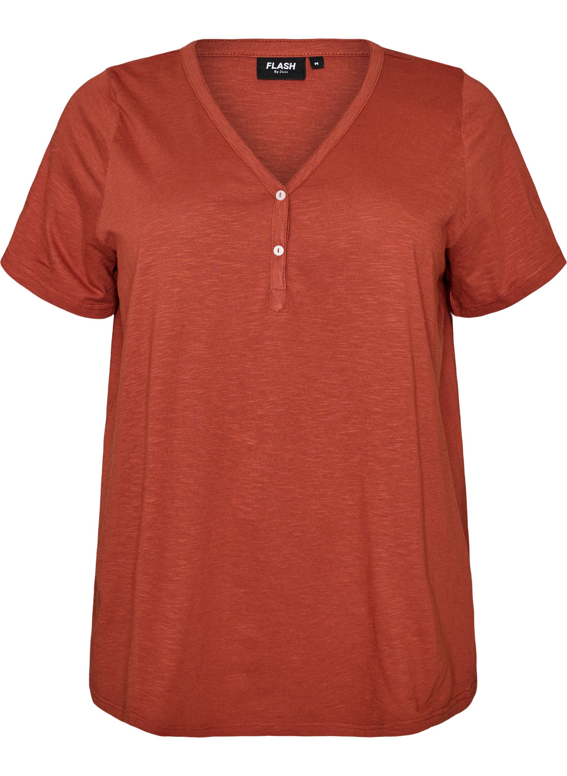 FLASH - T-Shirt mit Knopfleiste