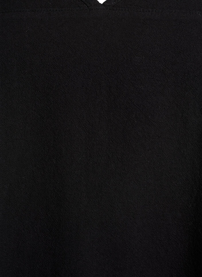 Kurzarm Kleid aus Baumwolle, Schwarz, Packshot image number 2